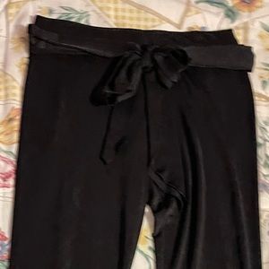 vintage tie-waist flare pants